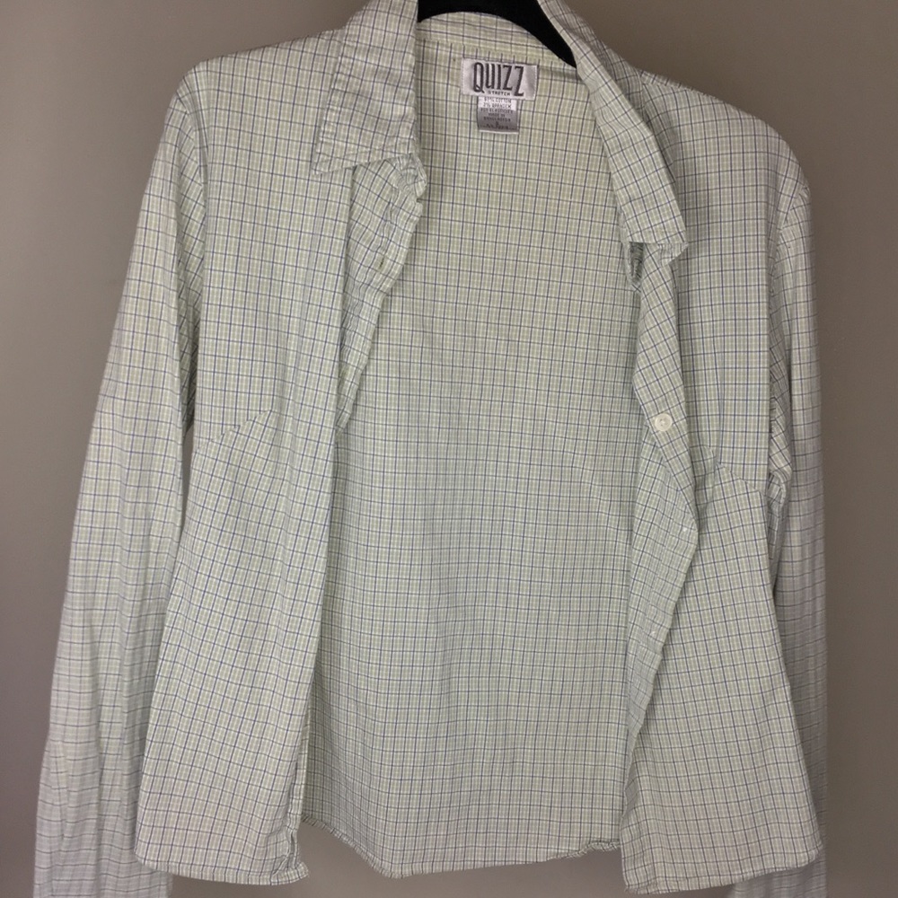 Greenish Button Down Shirt